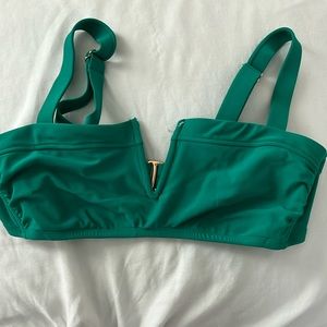 Emerald green bikini top